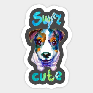 Super cute pup Sticker